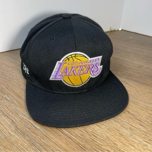 Mitchell & Ness Los Angeles LA Lakers Dynasty Fitted Hat Cap Black Size 7 5/8
